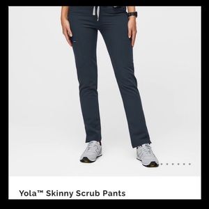 Figs Yola skinny scrub pant in limited edition color dark harbor. XXSP